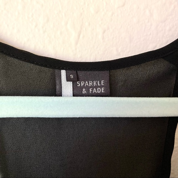 Sparkle & Fade Chiffon High Low Blouse - Picture 4 of 5